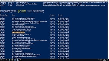 Acive Directory Automation mit dem PowerShell Module