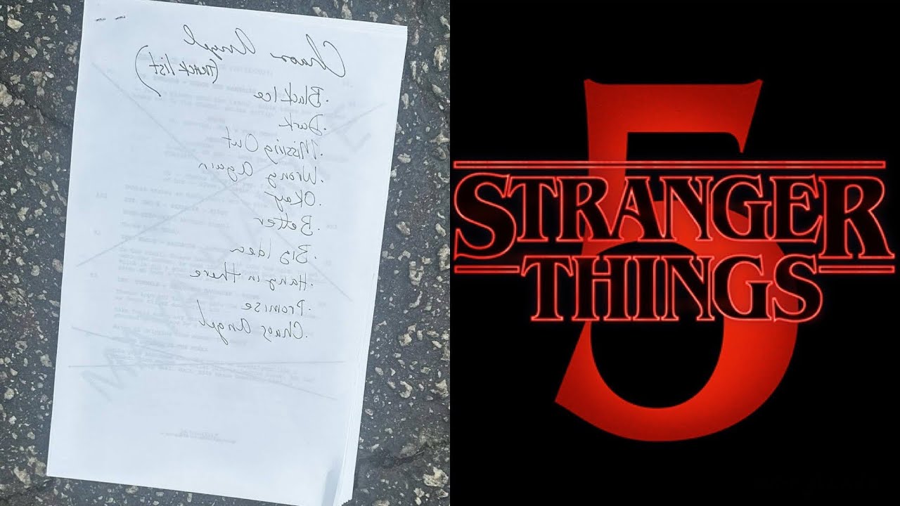 Stranger Things 5 Script Leak From Maya Hawke, More Set Pictures Stranger Things 5 Script Leak From Maya Hawke, More Set Pictures