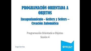 04 POO - Getters y Setters Creación Automática Parte 2