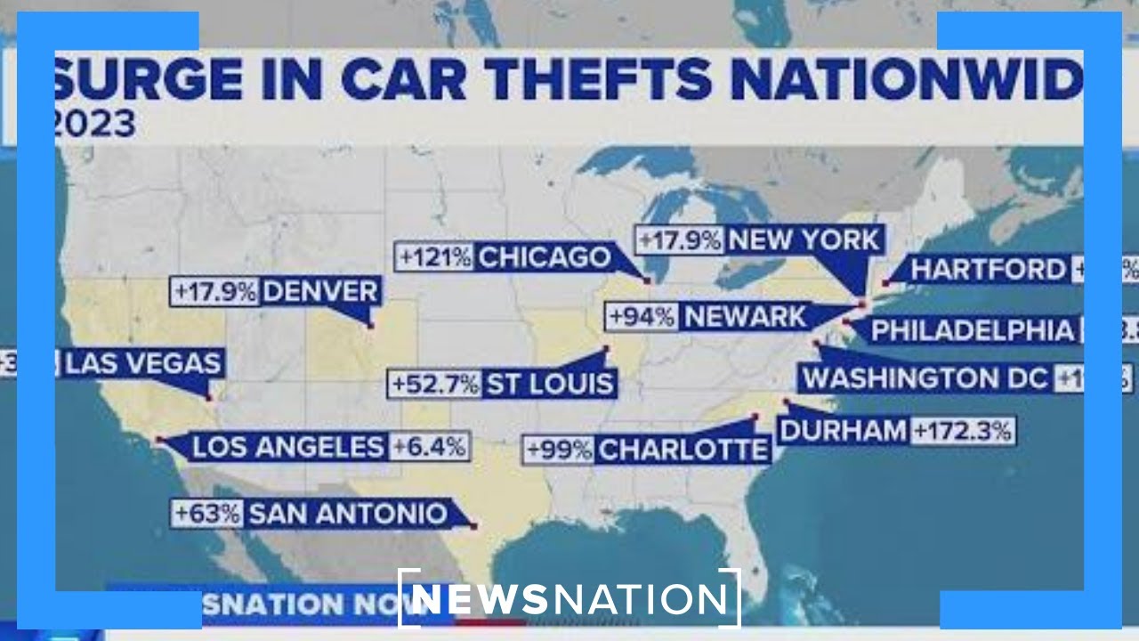 Car thefts up at alarming rates in 2023 — and not just in big cities ...