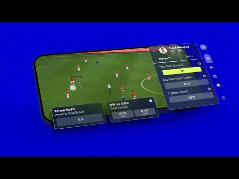 Genius Sports 原片縮圖：球員資訊直接疊在比賽上：BetVision 足球原片看「點球員找市場」