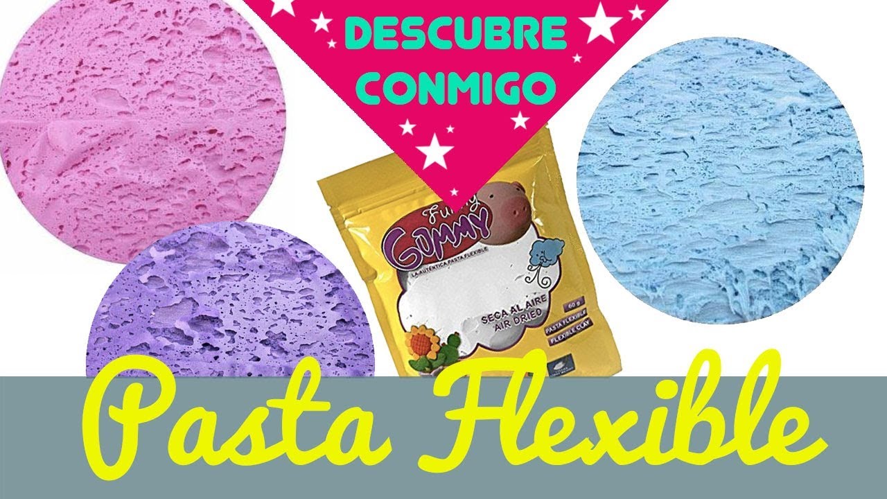 qué es la pasta flexible moldeable Funny Gummy? como hacer figuras con foamy  moldeable 