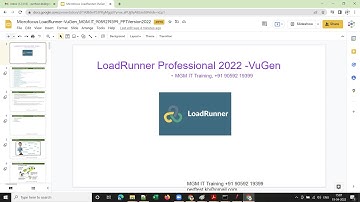 PerformanceTesting-April19-LoadRunner 2022 Demo session-Introduction,Software&Hardware Requirements