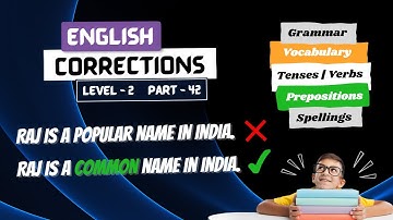 Learn English with Common Errors Level 2 Part 42 | Spotting errors | English Mistakes