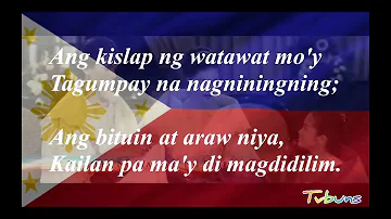 Lupang Hinirang...  1899 (spanish lyrics) .May 26 1956  (Tagalog lyrics).  Julian Felipe/Jose Palma