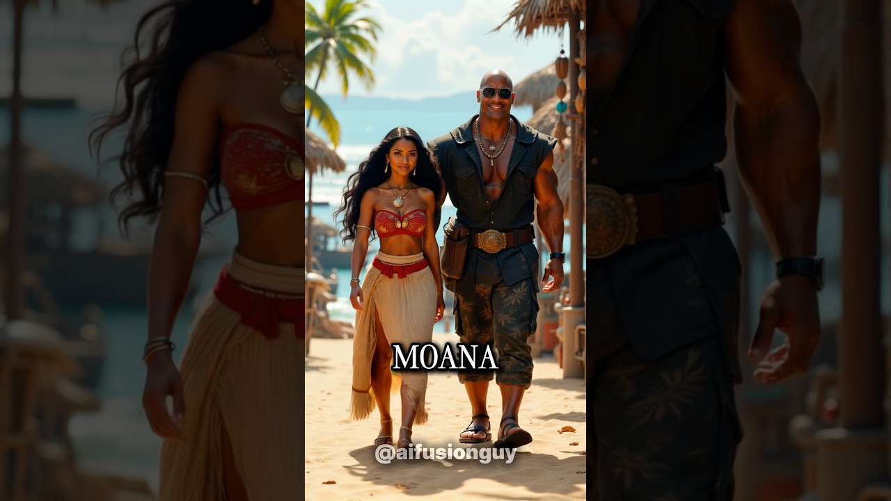 Disney Character and male celebrity bodyguard 