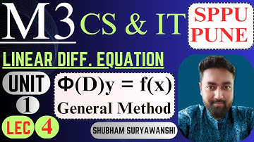 UNIT 1 | LEC 4 | LINEAR DIFFERENTIAL EQUATION | CONSTANT COEFFICIENT | SPPU PUNE UNIVERSITY