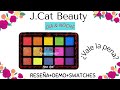 RESEÑA J. CAT BEAUTY/ DIA &amp; NOCHE/ Peaktime. PALETA DE PIGMENTOS