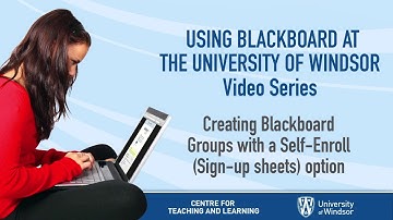 Blackboard Self-enrol option for groups