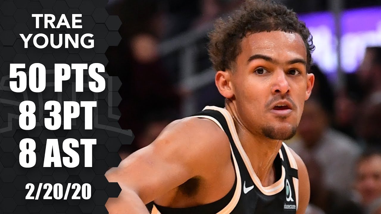 Trae Young goes off for career high 50 points in Hawks vs Heat  2019 20 NBA Highlights