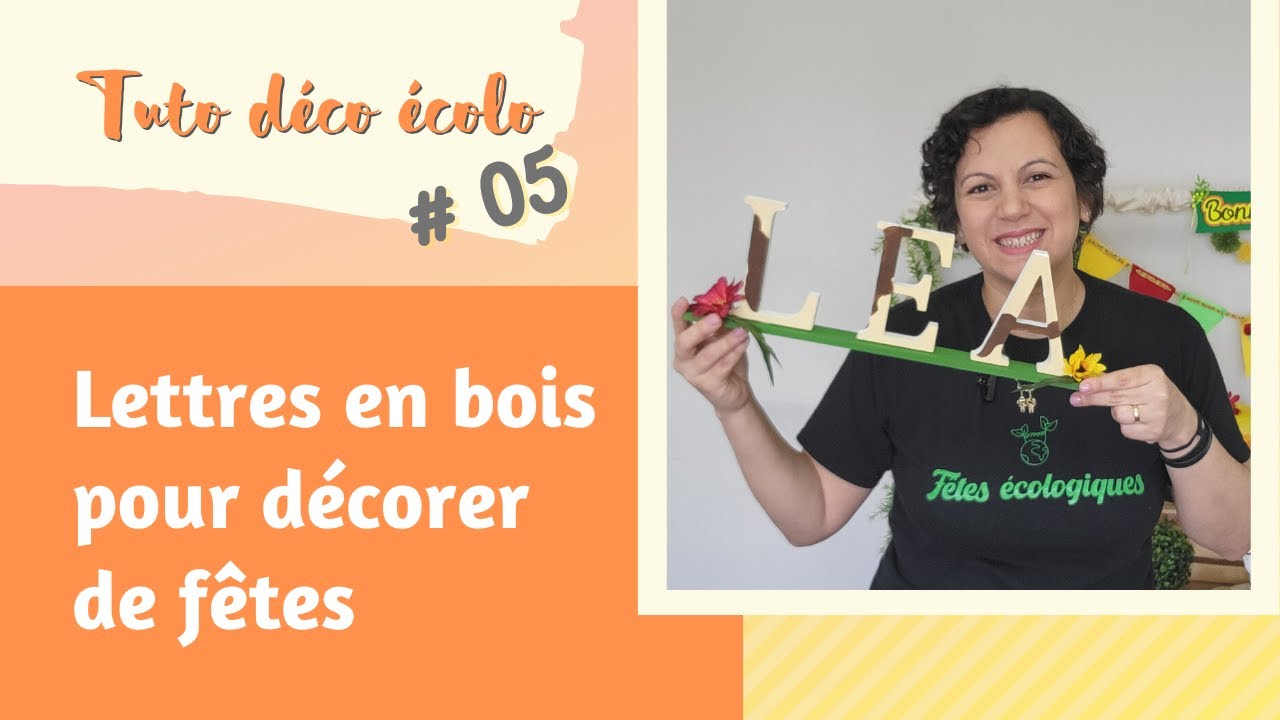 Tutoriel lettre en bois, comment préparer de jolies lettre pour DÉCORER UN ANNIVERSAIRE. Épisode #5