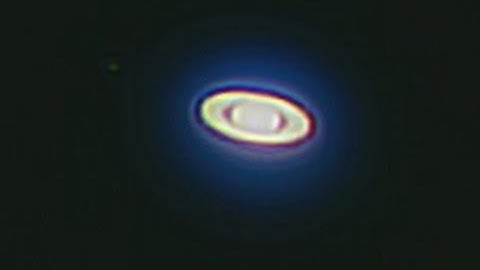 Saturn through a Meade Starnavigator 102 Telescope