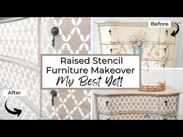 How to Stencil on Wood (Furniture and Decor) - Girl in the Garage®
