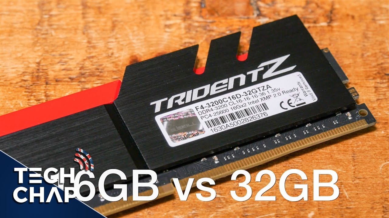 16GB vs 32GB RAM - Gaming Rendering -