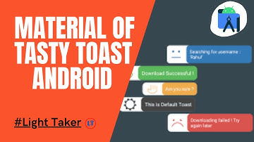 How to make Tasty toast or set toast by button in android studio