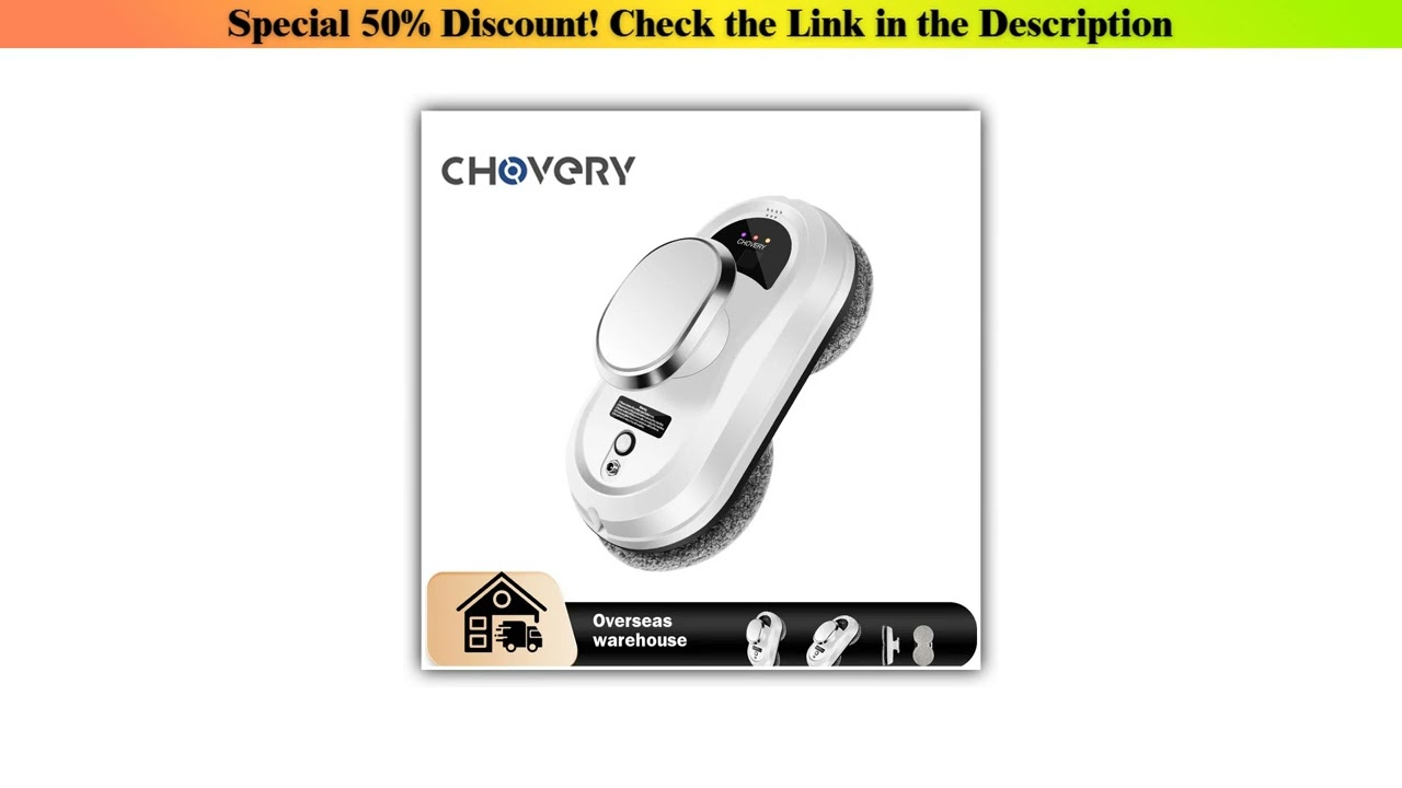 Deal CHOVERY Robot vacuum cleaner window cleaning robot window cleaner electric glass limpiacristal