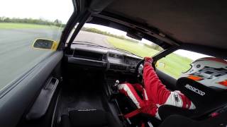 Aintree Sprint 25/4/15 Renault 5 GT Turbo- How not to take Bechers