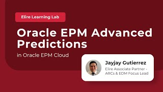 Oracle EPM Advanced Predictions