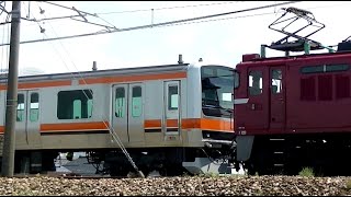 武蔵野線用改造E231系元B82編成秋田出場　EF81 134牽引