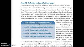 Four Strands of Science Learning
