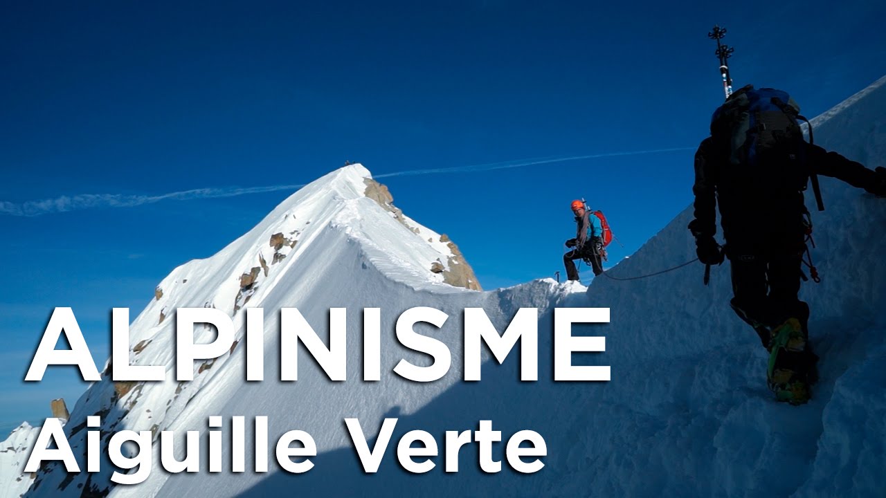 Aiguille Verte Couloir Whymper Chamonix Mont-Blanc alpinisme ski de randonnée montagne