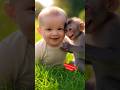 cute baby with monkey #shorts