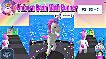 Unicorn Dash Math Runner🥰🦄 Gameplay All levels Run game in (Android-IOS)#gameplay #mobilegames #game