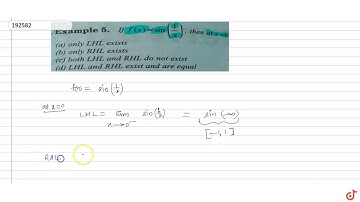 If `f(x) = sin (1/x)`, then at `x=0`