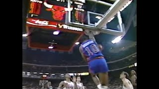 Dennis Rodman Starts and Finishes the Break with Aplomb