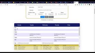 GSU Schedule Generator Demonstration