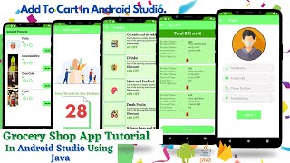 Add To Cart In Android Studio | Firebase | How To Make Grocery App In Android Studio |Java |Firebase