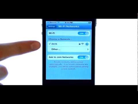 How Do I Use WIFI On My Apple iPhone 4S