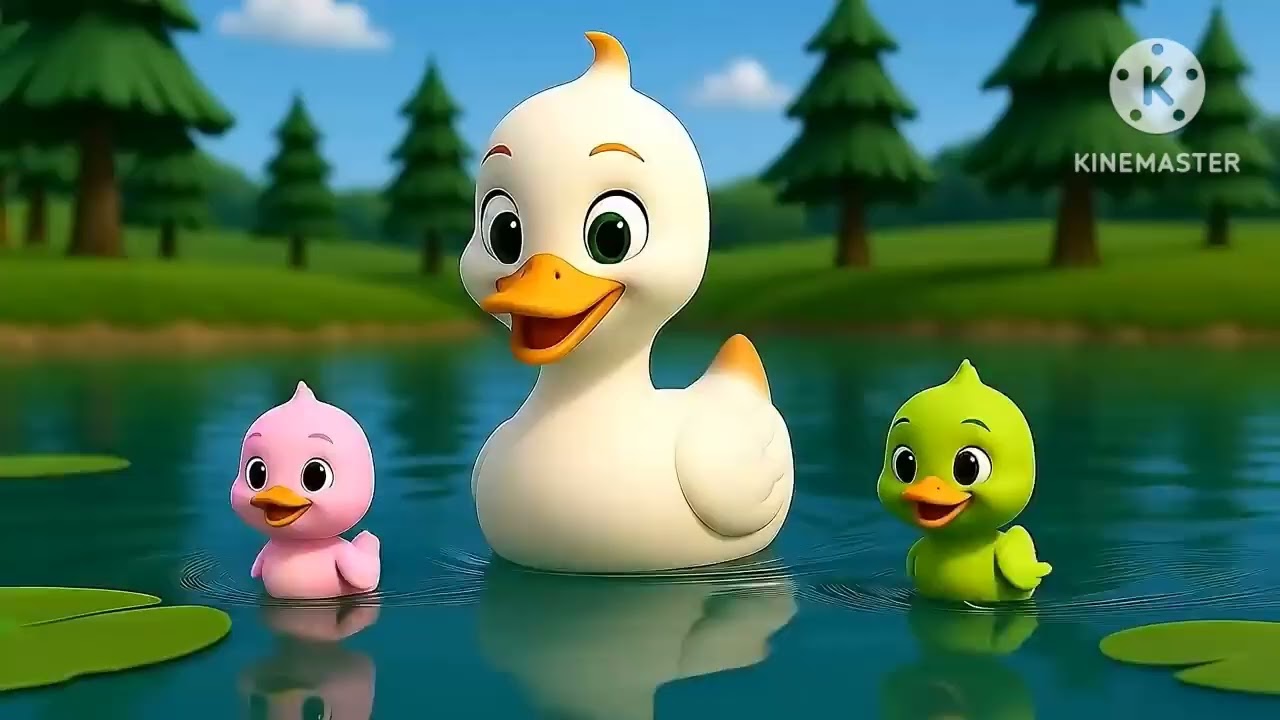 Five Little Ducks [Learn Color & Number Song|Nursery Rhymes & 3D Kids Song Effects 