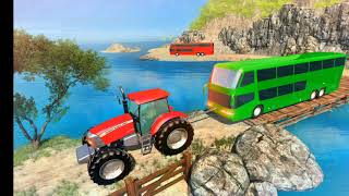 Mengendarai truk traktor: traktor menarik bus. Playgame tractor  towing rescue screenshot 3