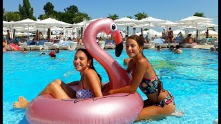 Ibiza Beach Club Odessa Girls Having Fun Одесса Аркадия Пляж Ибица