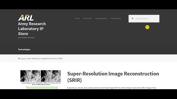 Super Resolution Imaging Algorithm - SRIR Image Reconstruction Matlab Code from Army Research Lab