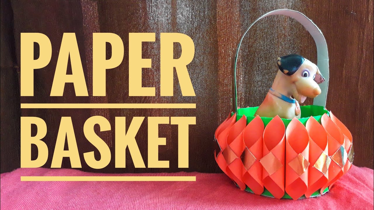 How to make paper basket at home DIY paper basket for gift paper craft Miss Tiara Miss