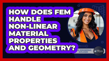 How Does FEM Handle Non-linear Material Properties And Geometry? - Civil Engineering Explained