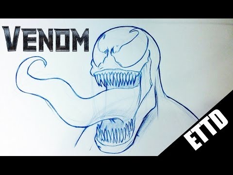 How to Draw Venom from Amazing Spiderman - Easy Things to ...