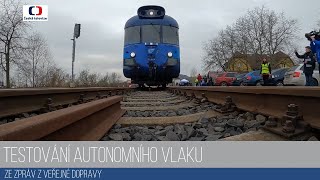 Testování autonomního vlaku 15.12.2021