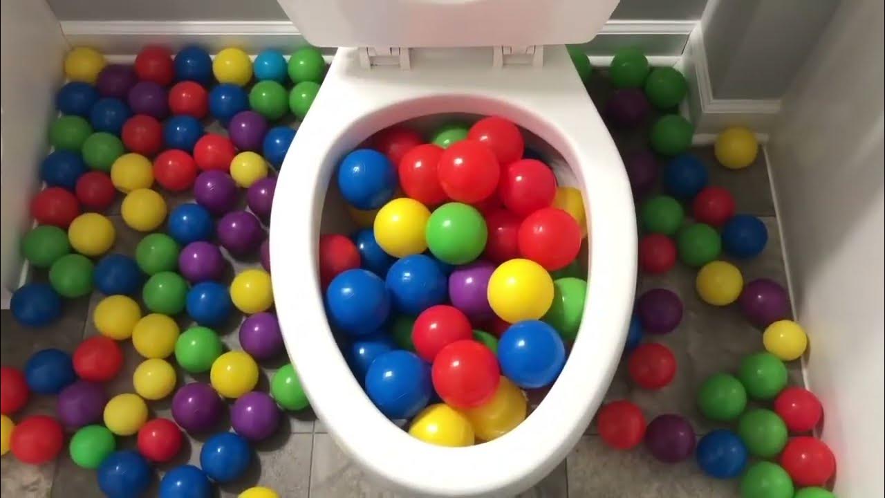 Worlds Strongest Toilet Flushing Plastic Balls, Golf Balls, Ping Pong