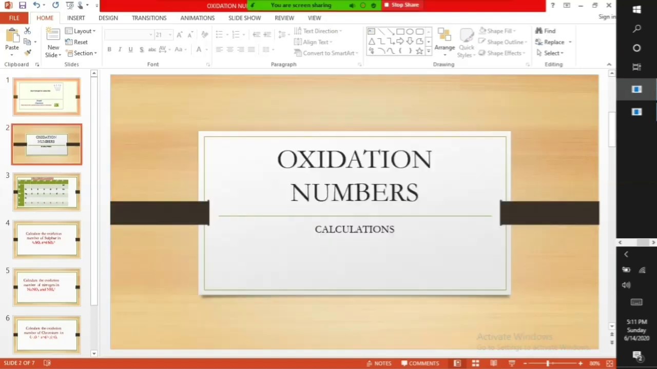 CALCULATING OXIDATION NUMBER - YouTube