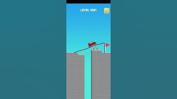 Draw Bridge puzzle level 1281 #drawing #game #gameplay #games #gaming #story1 #trending #draw#shorts