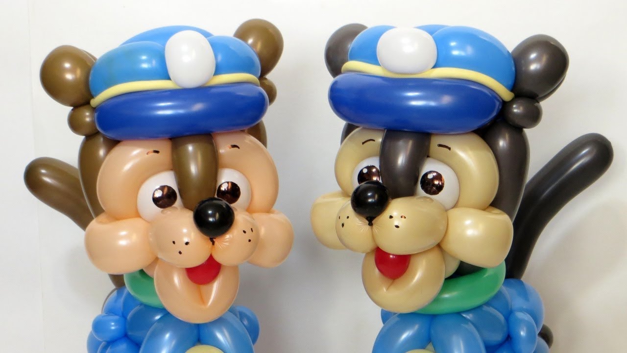 Голова Гончика из шаров / Paw Patrol head from balloons (Subtitles