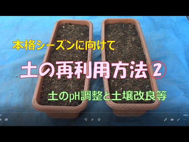 プランターの土の再生 Youtube プランターの土の再生 Youtube