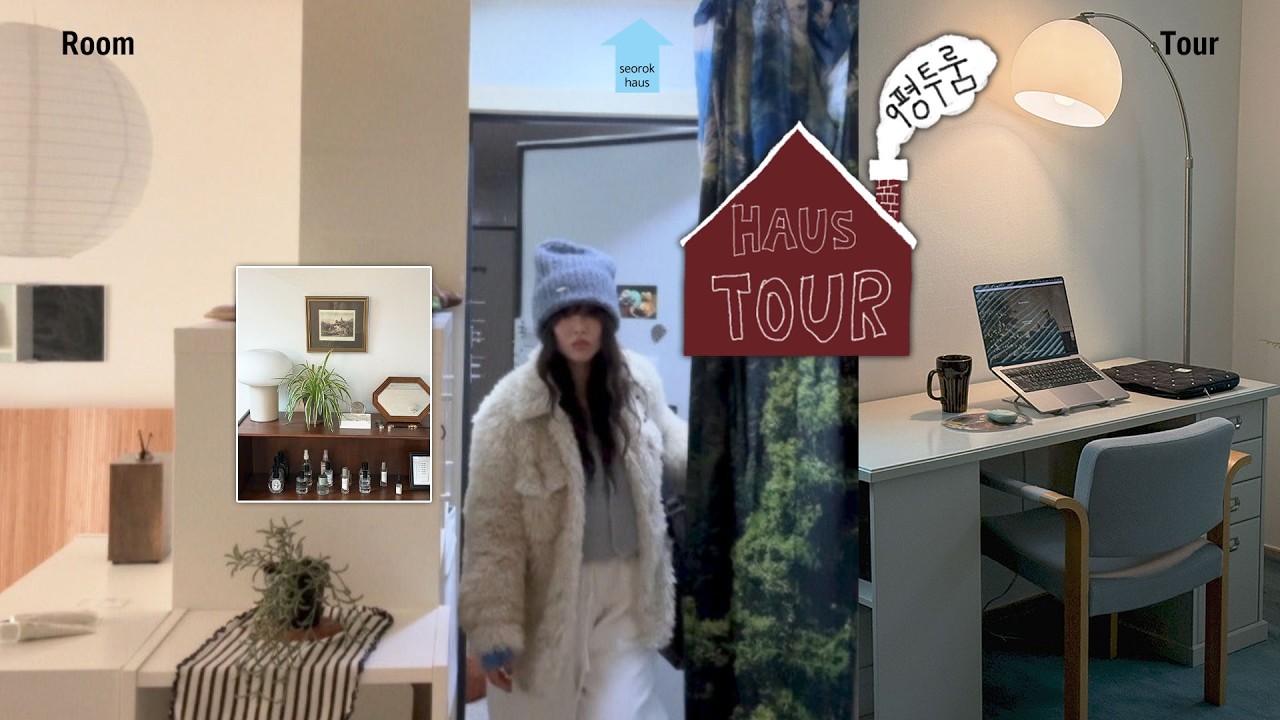 9평 투룸 룸투어 브이로그🏠좁지만 취향 듬뿍 이케아 꿀템. 빈티지 체어. 조명까지..♡