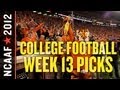 Week 13 College Football Picks Against The Spread - YouTube