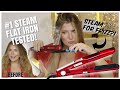 No1 Rated IONIC STEAM Flat Iron TESTED! Does STEAM fight FRIZZ??! 😳