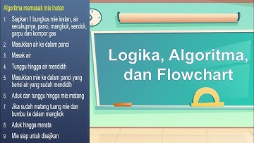 Membuat flowchart berdasarkan algoritma memasak mie instan