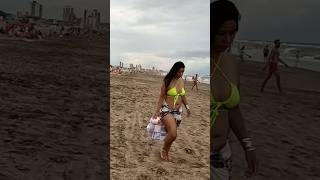 🇦🇷 Pinamar Beach, Argentina – Cloudy & Rainy Day